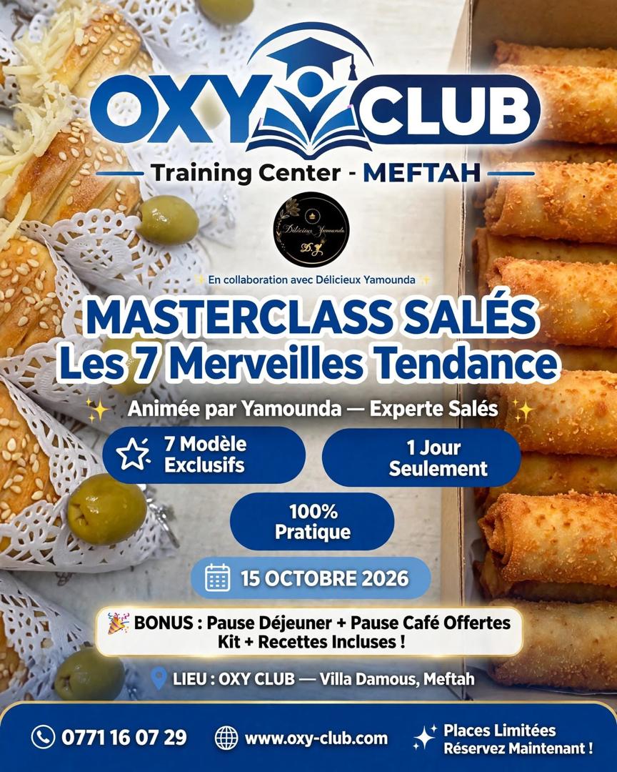 MASTERCLASS SALÉS - Les 7 Merveilles Tendance